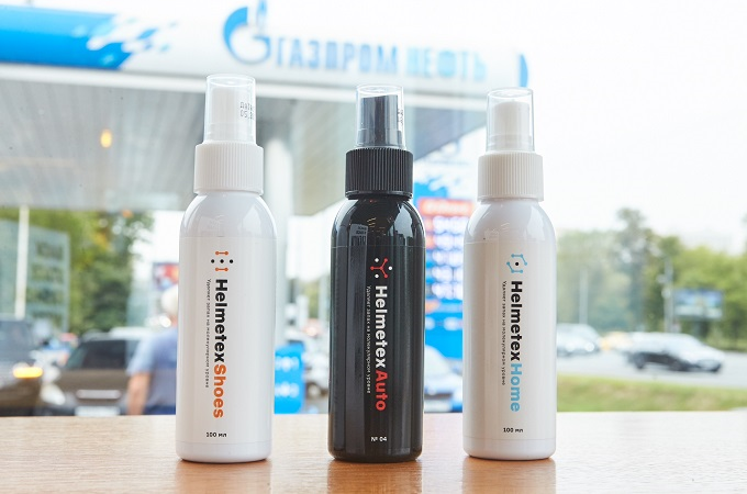 АЗС «Газпромнефть» знакомит потребителей с новым продуктом: нейтрализаторами запахов Helmetex