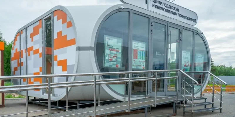 Мобильный пункт обслуживания открыт на 77 км трассы М‑12 в Подмосковье